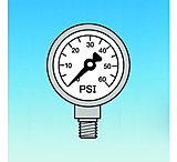 Image of Ace Glass Laboratory Glassware and Equipment 0-60PSI 1/8&quot;MPT Ss Gauge 13385-44