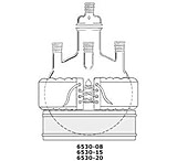 Image of Ace Glass Laboratory Glassware and Equipment 100L Sph Drain Btm Flask 6530-20