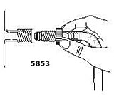 Image of Ace Glass Laboratory Glassware and Equipment #11-3/8" Glass Adapter 5853-50