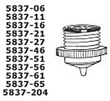 Image of Ace Glass Laboratory Glassware and Equipment 11MM Ptfe Adapter 5837-46