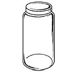 Image of Ace Glass Laboratory Glassware and Equipment 16 OZ. BOTTLE, Wide Mouth 5549-16