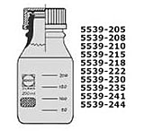 Image of Ace Glass Laboratory Glassware and Equipment 25ML Amber Lab Bottle 5539-205