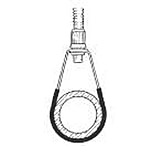 Image of Ace Glass Laboratory Glassware and Equipment 3/4IN Padded Pipe Hanger 8863-04