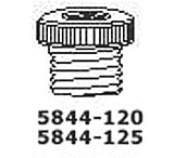 Image of Ace Glass Laboratory Glassware and Equipment 3/8"MPT 1/4"FPT Ptfe Adap 5844-120