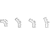 Image of Ace Glass Laboratory Glassware and Equipment 3 X 90 Sweep Elbow 8830-13