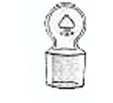 Image of Ace Glass Laboratory Glassware and Equipment 38 Stopper Flask Lgth 8260-18
