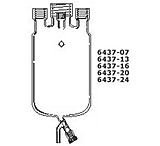 Image of Ace Glass Laboratory Glassware and Equipment 3L 1PC Reac Vsl W/BTM 6437-20