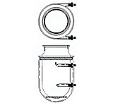 Image of Ace Glass Laboratory Glassware and Equipment 3L Jktd Flask W/THD Conn 6523-16