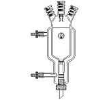 Image of Ace Glass Laboratory Glassware and Equipment 500ML 5NK Jktd Reac "C" 6541-05