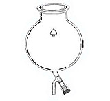 Image of Ace Glass Laboratory Glassware and Equipment 5L 6" Sph Flask 0-8 Btm 6534-09