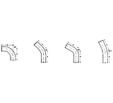 Image of Ace Glass Laboratory Glassware and Equipment 6 X 45 Sweep Elbow 8830-117