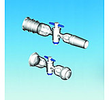 Image of Ace Glass Laboratory Glassware and Equipment Adapter Stopcock 24/40-24/40 3843-37