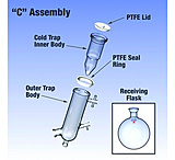 Image of Ace Glass Laboratory Glassware and Equipment Buchi 40642 C Glassware 3937-12