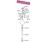 Image of Ace Glass Laboratory Glassware and Equipment Glass Manifold 5877-06