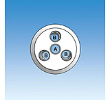 Image of Ace Glass Laboratory Glassware And Equipment Head Ptfe 60mm 4 Neck (4)1/2in 12858-15