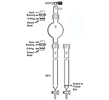 Image of Ace Glass Laboratory Glassware and Equipment Por B #25 50MM Flash Column 5873-60