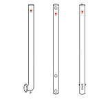 Image of Ace Glass Laboratory Glassware And Equipment Stir Shaft 19mm 39in Solid 8076-41