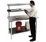 Image of Advance Tabco Wrkstn SS.30X60 W2/OVERSHELF VWR-305