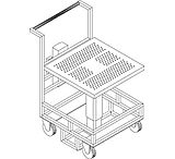 Image of Bandy Perforated ERGO. Cart 24X24 CRT01006