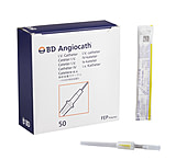 Image of BD Angiocath Yel 24GA X.75 50PK 381112
