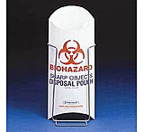 Image of Bel-Art Biohazard Sharp Object Pouch, SCIENCEWARE 132360000 Pouch Stand