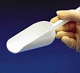 Image of Bel-Art Sterileware Polystyrene Sampler Scoops, SCIENCEWARE 369040000 White Scoops, Pack of 100