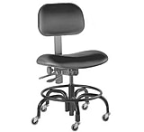 Image of Bio Fit Economy Lab Chairs with Casters, BioFit 1P61RG-04-89 With Chrome Footring