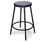 Image of Bio Fit Steel Lab Stool 24INSILVERVEIN AJ24-05