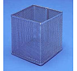 Image of Black Machine Baskets, Perforated Aluminum PERF300/A Round