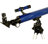 Image of Tasco 100x50 Refractor Telescope Microscope Combo Blue 49TN2 w/ Prepared Specimen Slides, Microscope Tool Set &amp; Full-Size Telescope Tripod