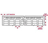 Image of Brady Lasertab Laser Printer Labels, Brady 29684 Nylon Cloth Labels Rectangle, With Clear Overlap