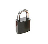 Image of Brady Worldwide Alum Padlock 1 Kd Black PK6 51369