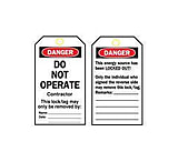 Image of Brady Worldwide B853 5.75HX3 BK/RD/WH L/O PK25 50256