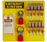 Image of Brady Worldwide Board 10-LOCK W/STEEL Padlocks 51188