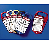 Image of Brady Worldwide Labeled L/O Hasp Rev Side Red 65970