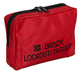 Image of Brady Worldwide Lockout Belt Pouch Red 5X7IN 51172
