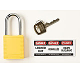 Image of Brady Worldwide Sfty Padlock 1.5 Kd Ylw PK6 51346