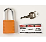 Image of Brady Worldwide Sfty Padlock 1.5IN Kd ORNGPK6 51347