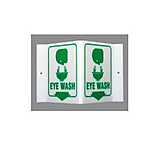Image of Brady Worldwide Sign Eyewash &quot;V&quot; 6&quot;X8 3/4&quot; V1EW03A