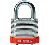 Image of Brady Worldwide Steel Padlock .75IN Kd ORNGPK6 51283