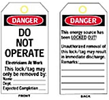 Image of Brady Worldwide Tag Do Not Operate L/O PK25 65504