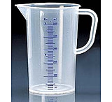 Image of BrandTech Graduated Pitchers, Polypropylene, BrandTech V481941 Nesting Pitchers With Blue Screened Graduations, Pack of 12