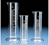 Image of BrandTech Short-Form Graduated Cylinders, SAN, BrandTech V64291, Pack of 12