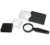Image of Carson 3PC Value Pack, Credit Card Sized Magnifier, Flip-Open Magnifier, Hand Held Magnifier VP-01