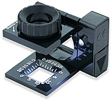 Image of Carson 10x Lighted Linen Test Compact Magnifier Loupe LT-10