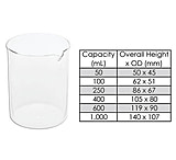 Image of Chemglass Beaker Quartz 600ML CG-1110-05