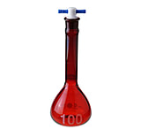Image of Chemglass Flask Volumetric Red 50ML CG-1618-50