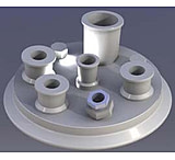 Image of Chemglass LID, PTFE, 45/50, 19mm 200MM CG-1945-T-82