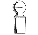 Image of Chemglass Stopper Solid Pennyhead 14/20 CG-2098-01
