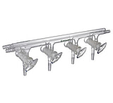 Image of Chemglass Vacuum Manifold 3-PORT CG-4441-01